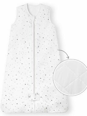 Kids Star-Print Sleep Sack - White